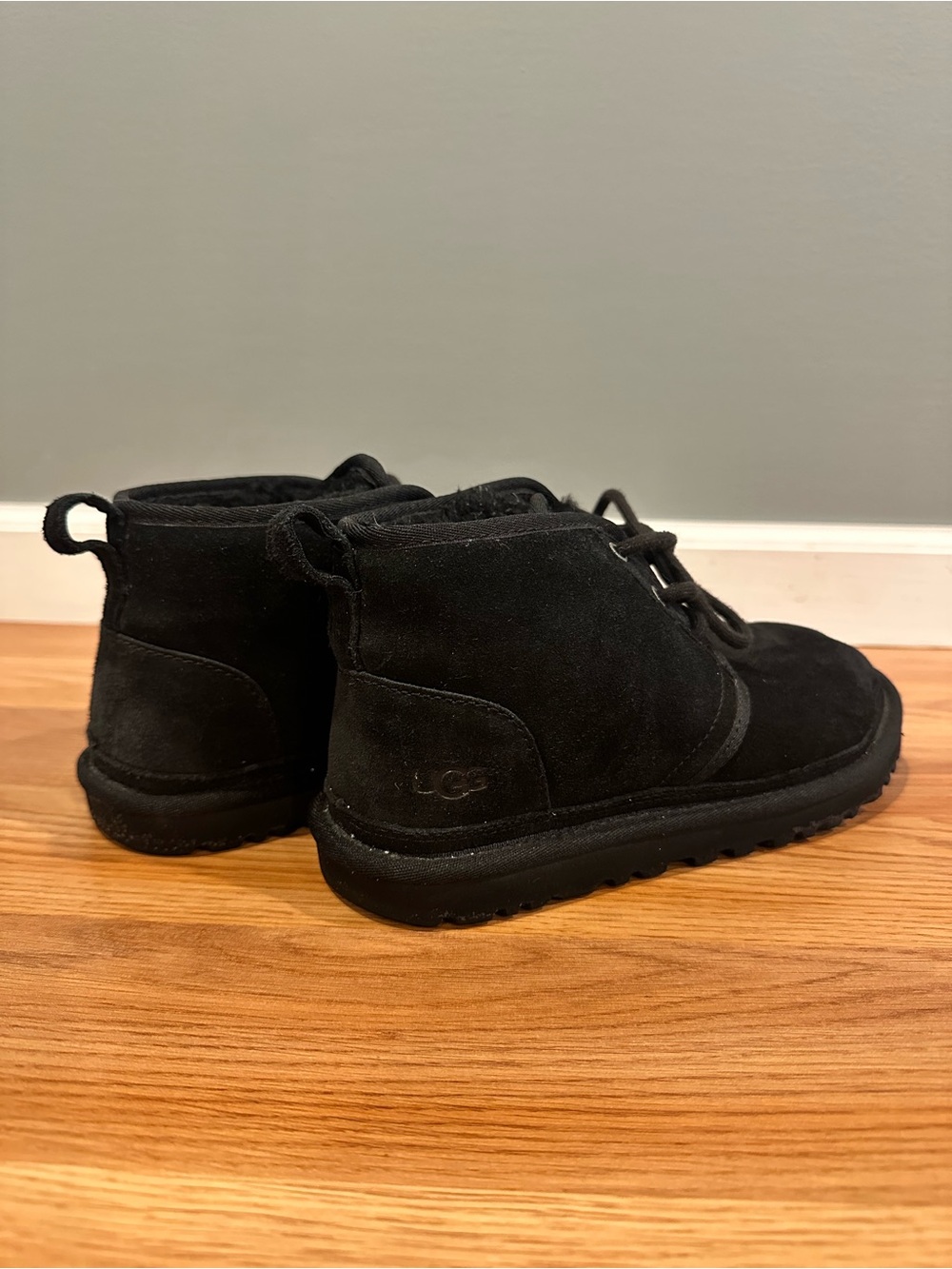 UGG Neumel Black Suede Chukka Boots